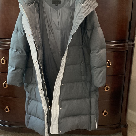 Andrew Marc Charcoal Puffer Coat - Picture 3 of 6